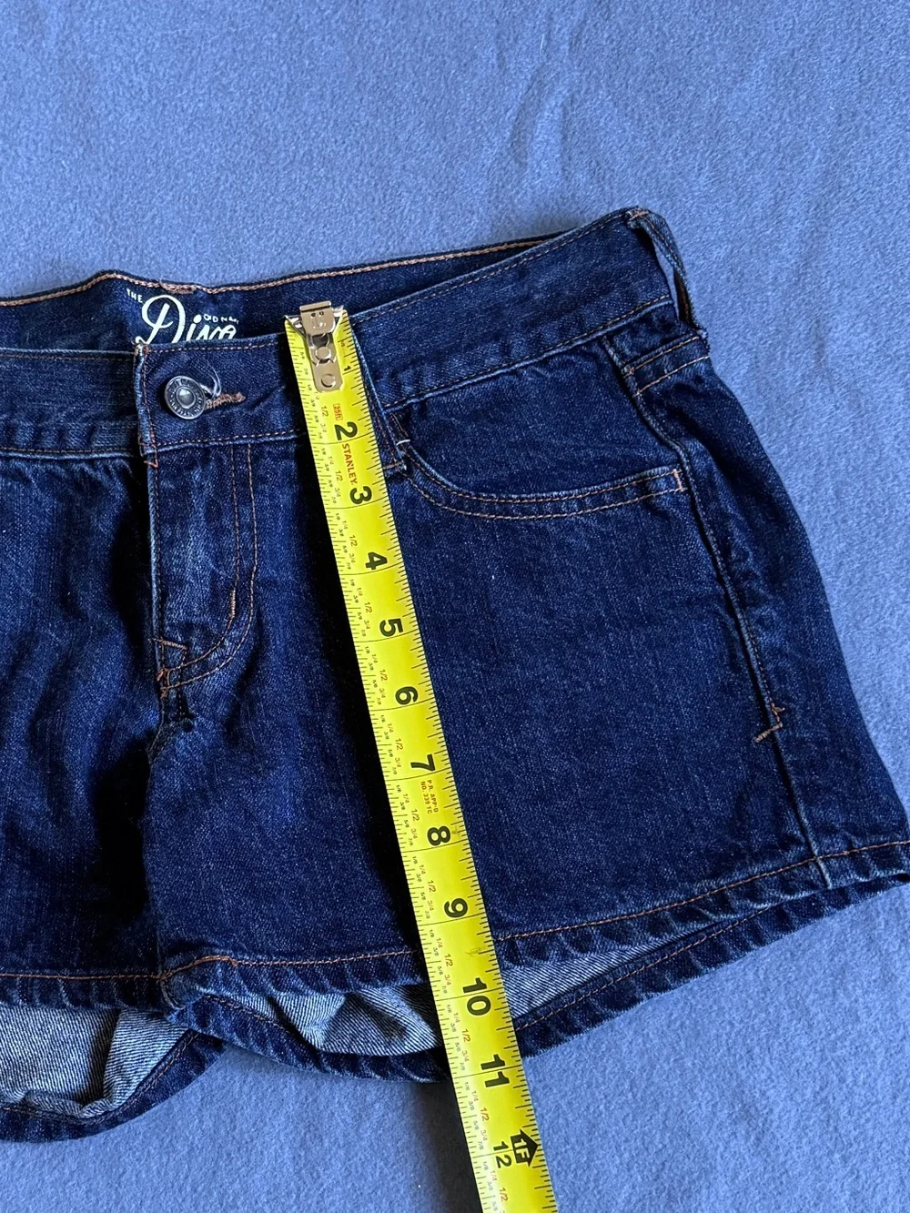 Dark Blue Denim Jean Shorts